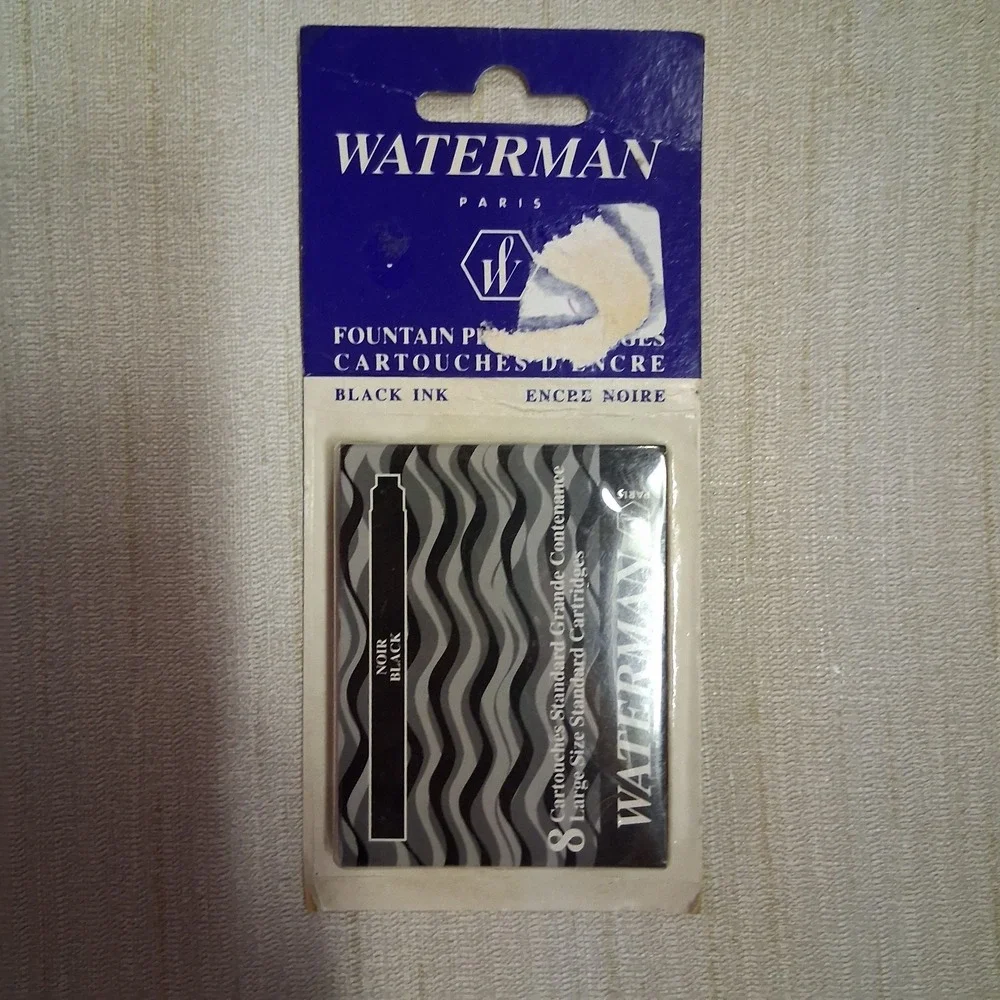 Waterman Paris Fountain Pen Cartridges Pack Of 8 NOS